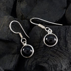 Black-Onyx-French-Eliza-Solitaire-Dangle-Black-925-Sterling-Silver-Earring
