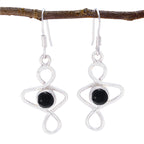 Black-Onyx-American-Ellie-Solitaire-Dangle-Black-Silver-Earring