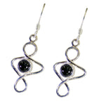 Black-Onyx-American-Ellie-Solitaire-Dangle-Black-Silver-Earring