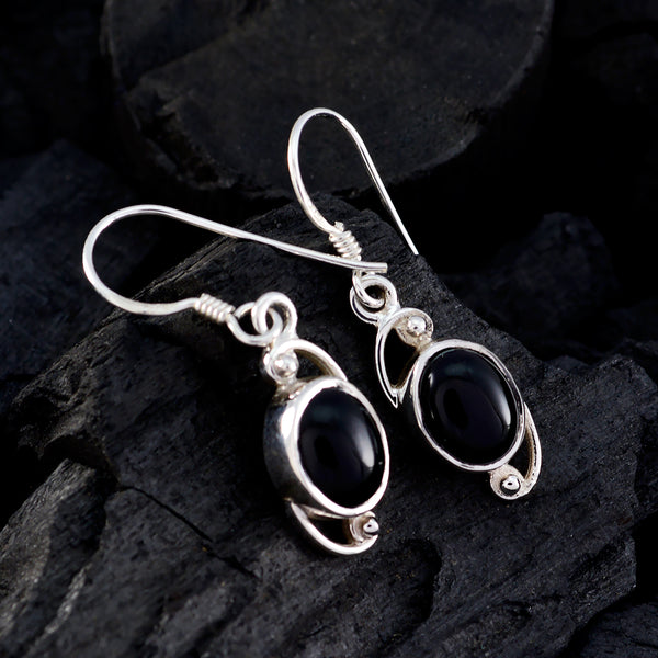 Black-Onyx-German-Ella-Solitaire-Dangle-Black-Silver-Earring