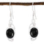 Black-Onyx-German-Ella-Solitaire-Dangle-Black-Silver-Earring