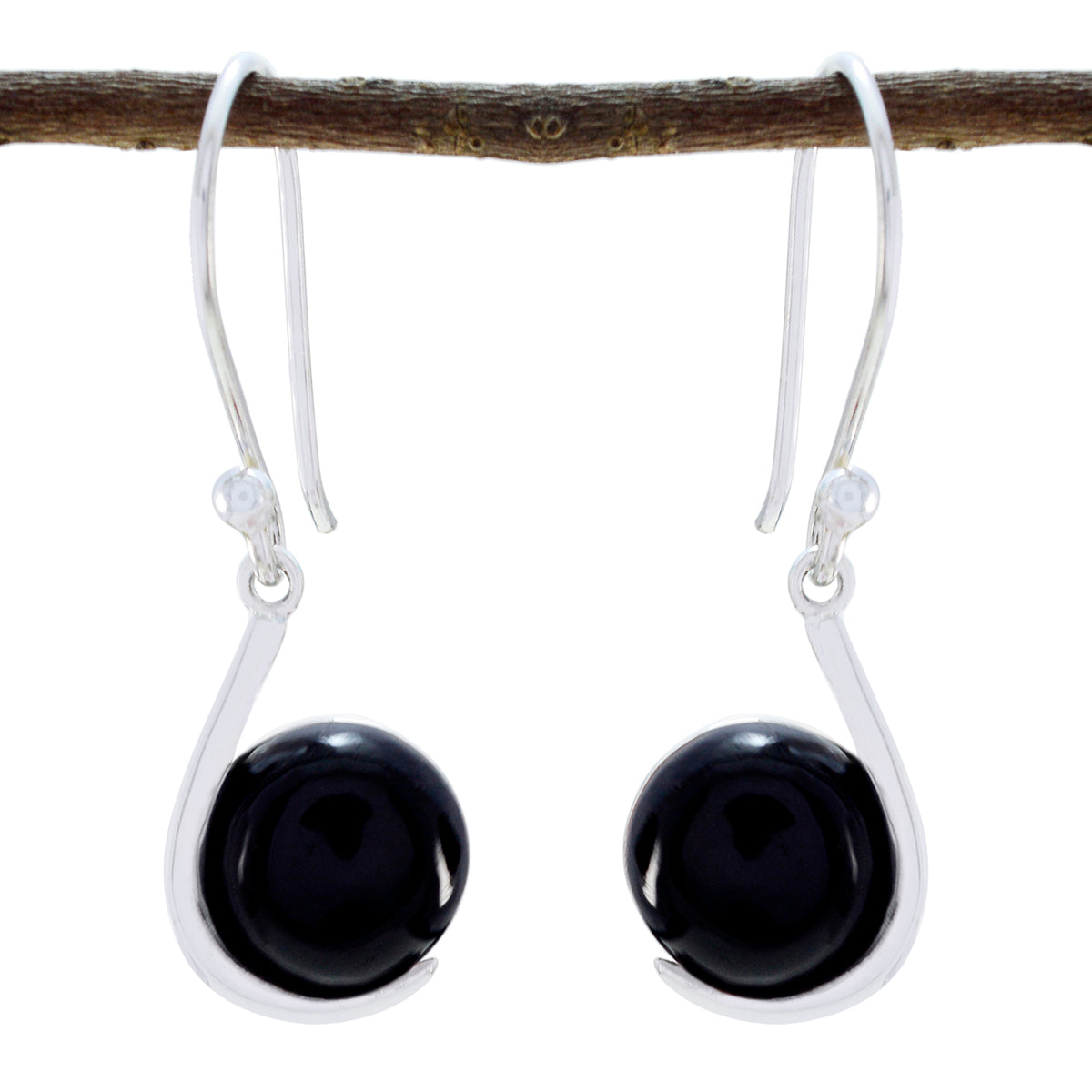 Black-Onyx-Russian-Emilia-Solitaire-Dangle-Black-Sterling-Silver-Earring