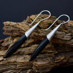 Black-Onyx-Australian-Hana-Solitaire-Dangle-Black-92.5-Silver-Earring