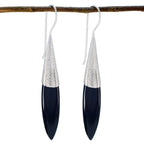 Black-Onyx-Australian-Hana-Solitaire-Dangle-Black-92.5-Silver-Earring