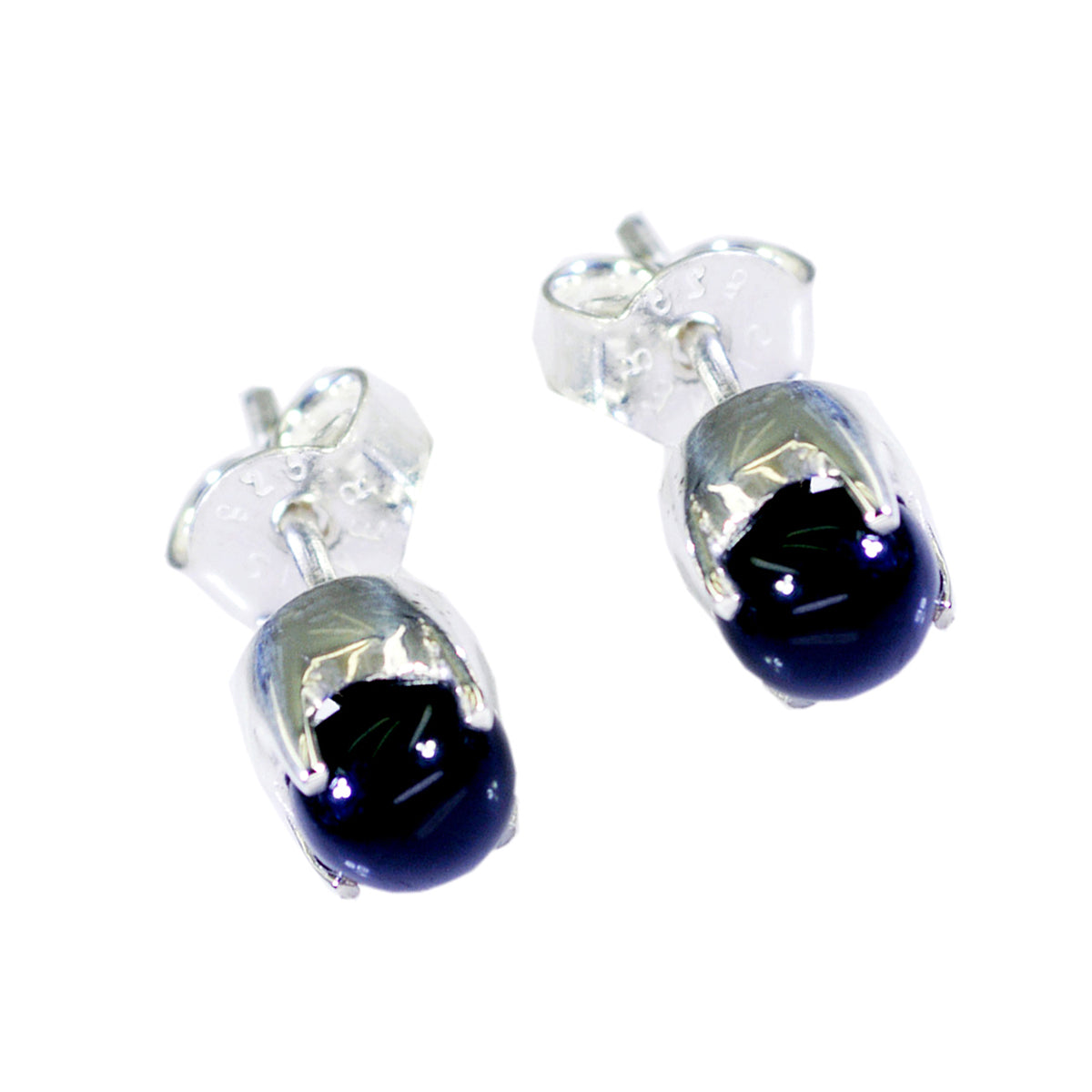Black-Onyx-Korean-Evelyn-Solitaire-Stud-Black-Silver-Earring