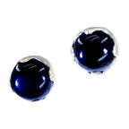 Black-Onyx-Japanese-Freya-Solitaire-Stud-Black-Silver-Earring