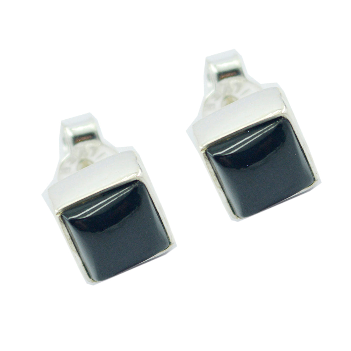 Schwarzer Onyx Türkischer Genesis Solitär Ohrstecker Schwarz 92,5 Silber Ohrring Zweitbild
