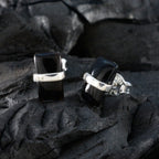 Black-Onyx-Middle-Eastern-Grace-Solitaire-Stud-Black-925-Silver-Earring