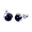 Black-Onyx-Italian-Carolina-Solitaire-Stud-Black-925-Sterling-Silver-Earring