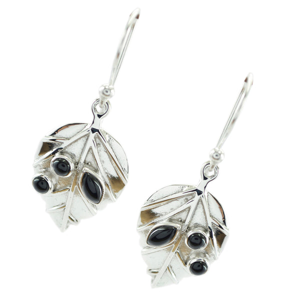 Black-Onyx-Australian-Hanna-multiple-Dangle-Black-92.5-Silver-Earring