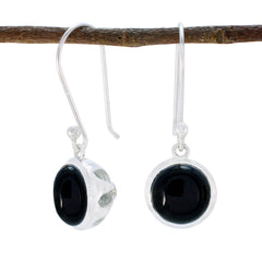 Black-Onyx-Korean-Autumn-multiple-Dangle-Black-Sterling-Silver-Earring
