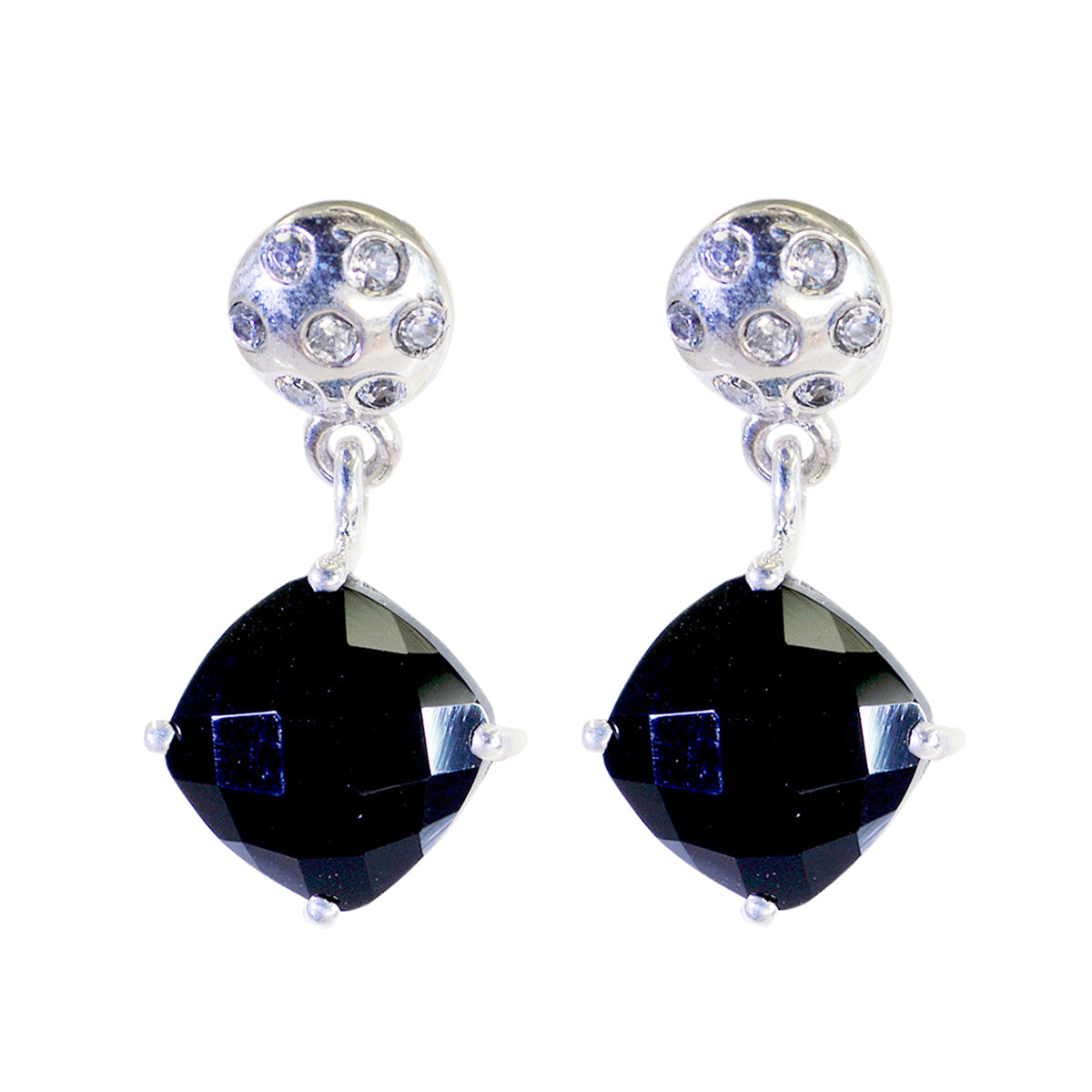 Black-Onyx-Spanish-Hannah-multiple-Stud-Black-Sterling-Silver-Earring Immagine principale del prodotto