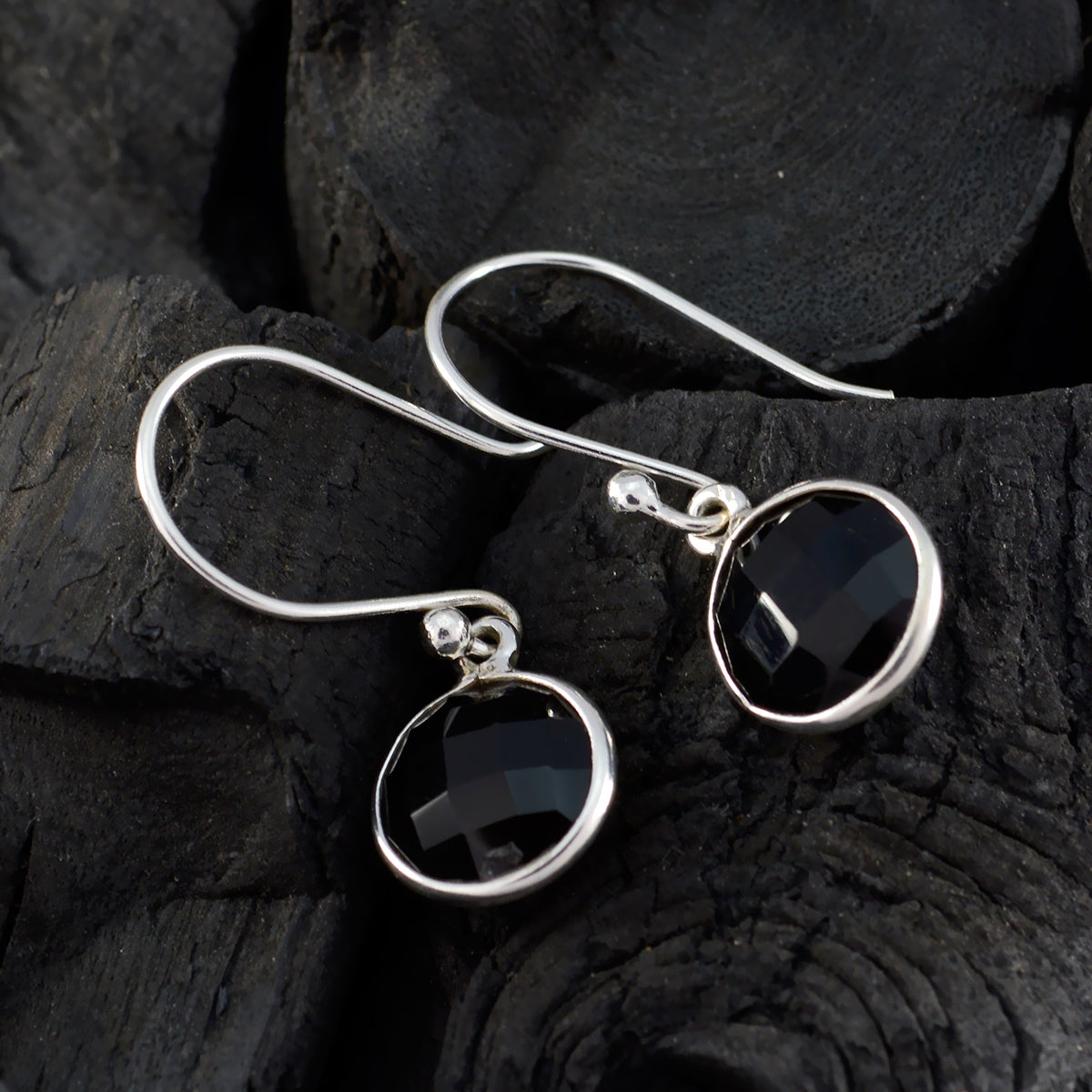 Black-Onyx-Latin-American-Harper-multiple-Dangle-Black-925-Silver-Earring