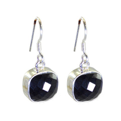 Black-Onyx-French-Hazel-multiple-Dangle-Black-925-Sterling-Silver-Earring