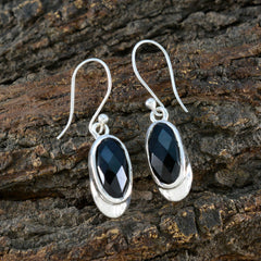 Black-Onyx-African-Ines-Solitaire-Dangle-Black-Silver-Earring