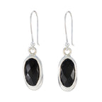 Black-Onyx-African-Ines-Solitaire-Dangle-Black-Silver-Earring