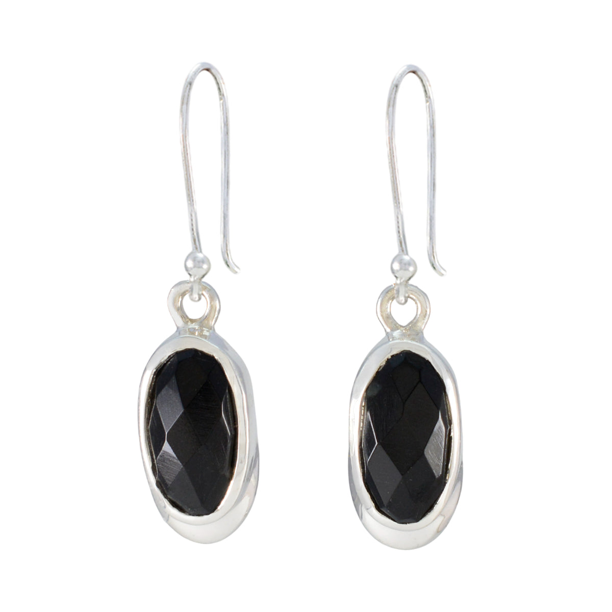 Black-Onyx-African-Ines-Solitaire-Dangle-Black-Silver-Earring