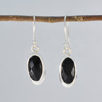 Black-Onyx-African-Ines-Solitaire-Dangle-Black-Silver-Earring