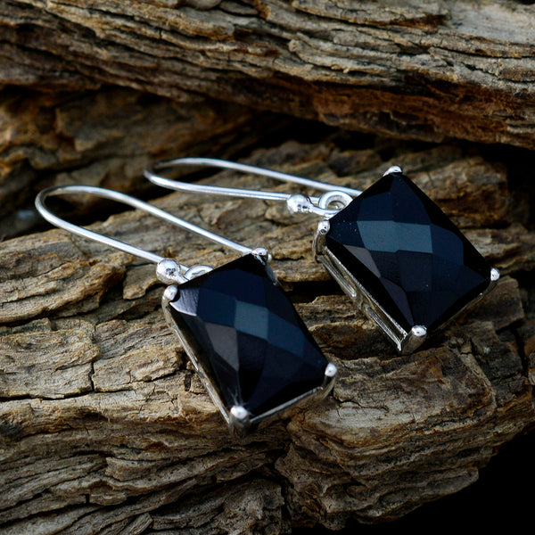 Black-Onyx-Russian-Inès-Solitaire-Dangle-Black-Sterling-Silver-Earring