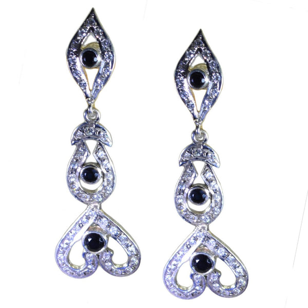 Black-Onyx-Indian-Ananya-multiple-Stud-Black-Sterling-Silver-Earring