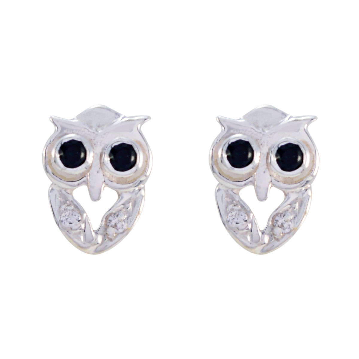 Black-Onyx-Turkish-Grace-multiple-Stud-Black-Silver-Earring Image principale du produit