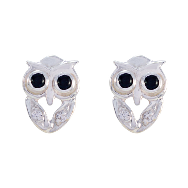 Black-Onyx-Turkish-Grace-multiple-Stud-Black-Silver-Earring
