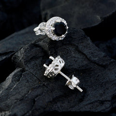 Black-Onyx-American-Isabelle-multiple-Stud-Black-92.5-Silver-Earring