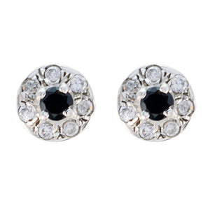 Black-Onyx-Middle-Eastern-Carolina-multiple-Stud-Black-Silver-Earring