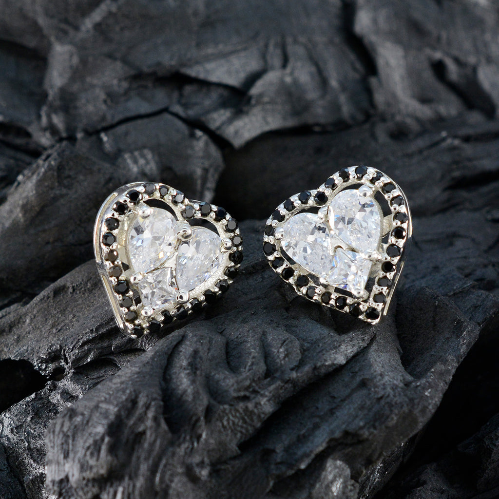 Black-Onyx-Russian-Teresa-multiple-Stud-Black-925-Silver-Earring