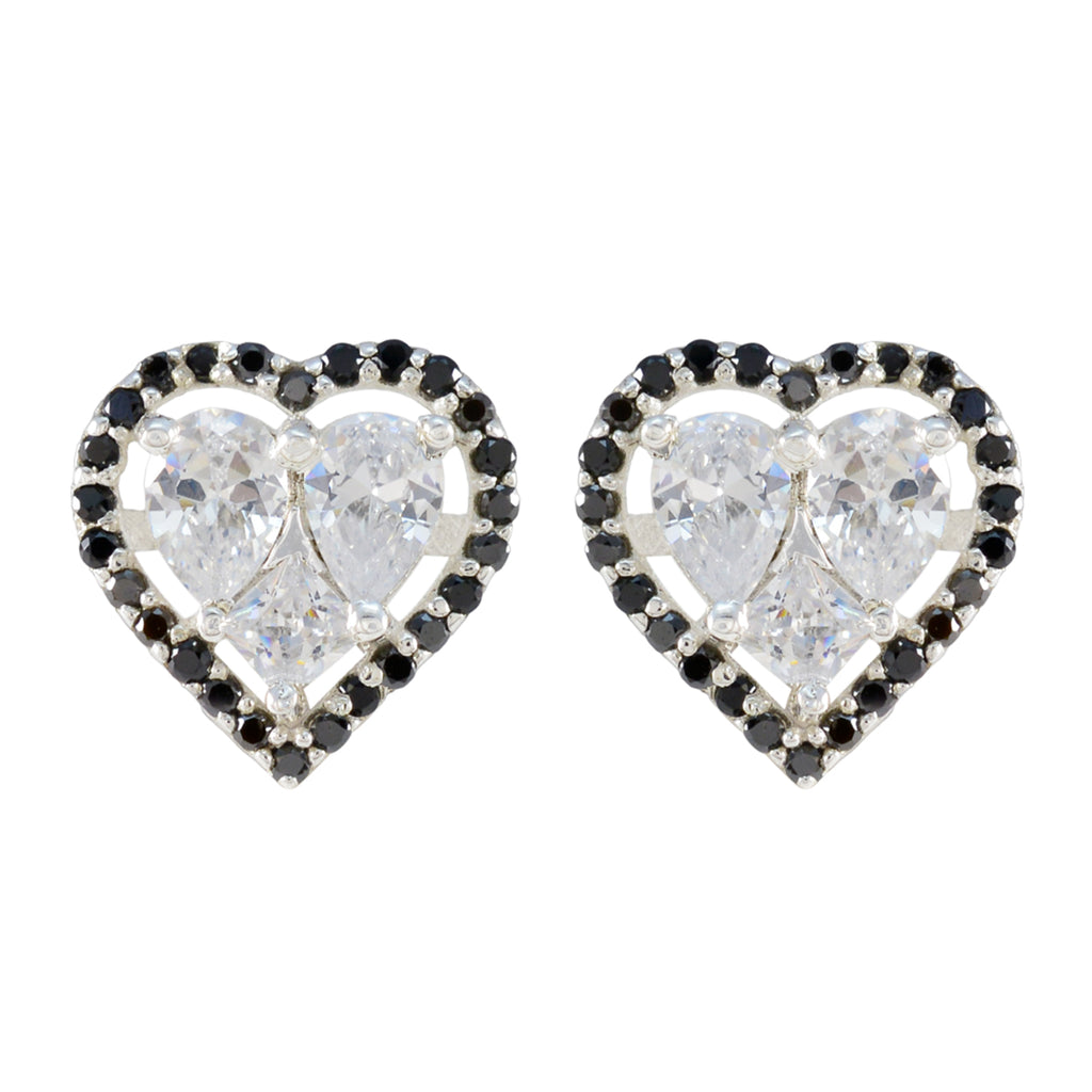 Black-Onyx-Russian-Teresa-multiple-Stud-Black-925-Silver-Earring
