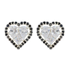 Black-Onyx-Russian-Teresa-multiple-Stud-Black-925-Silver-Earring