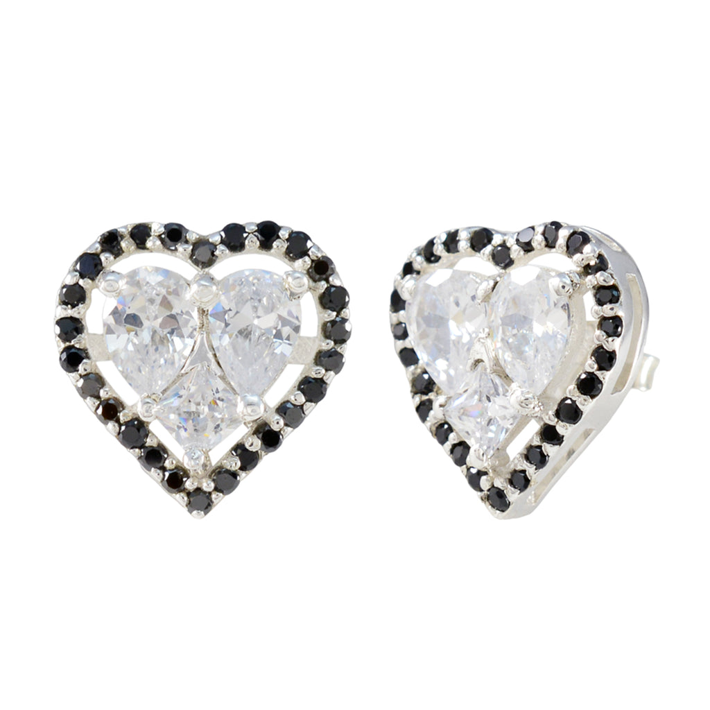 Black-Onyx-Russian-Teresa-multiple-Stud-Black-925-Silver-Earring