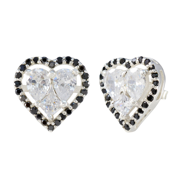 Black-Onyx-Russian-Teresa-multiple-Stud-Black-925-Silver-Earring