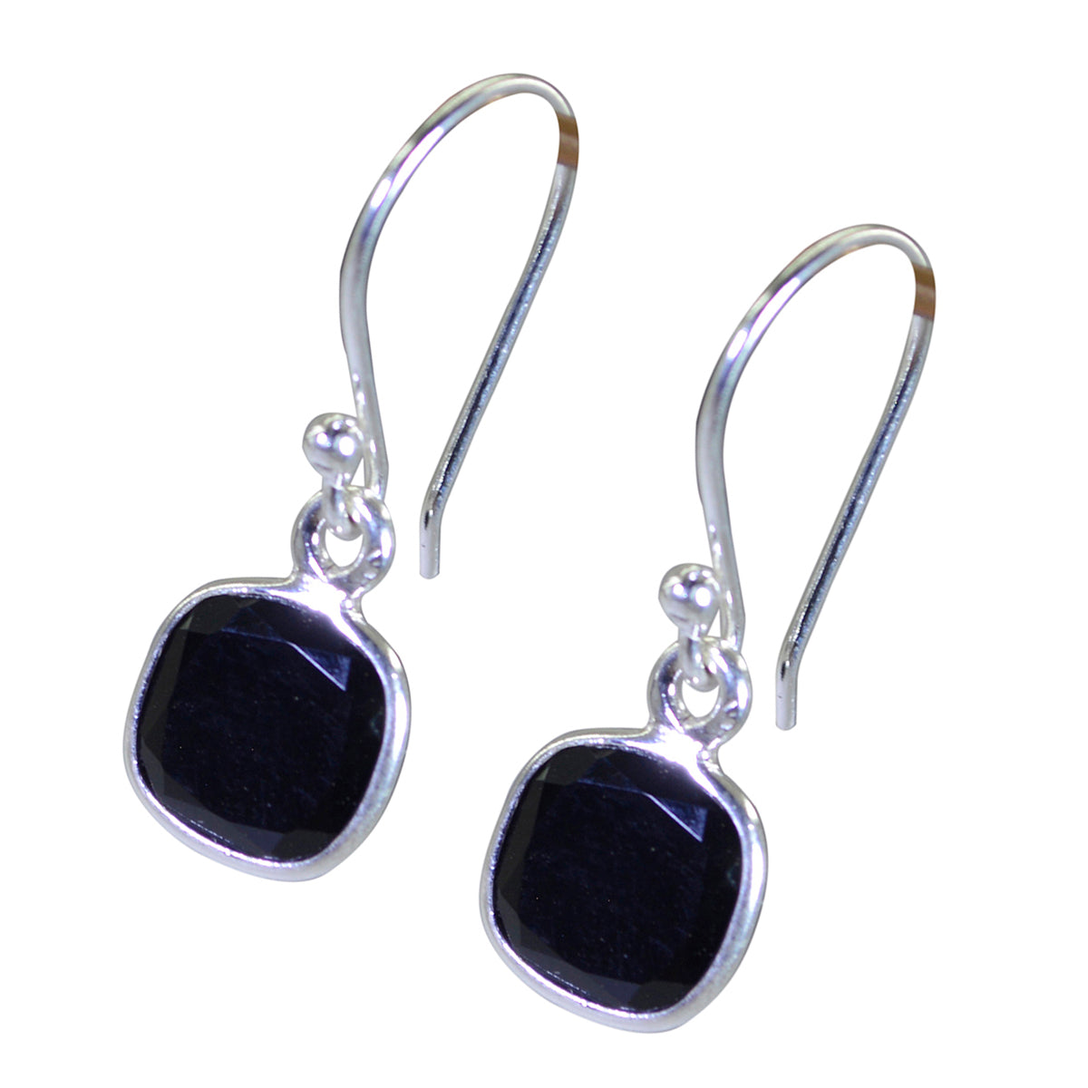 Zwarte Onyx Turkse Josephine meervoudige Dangle Zwarte 92,5 Zilveren Oorbel Secundaire afbeelding