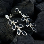 Black-Onyx-Australian-Kennedy-multiple-Stud-Black-925-Silver-Earring