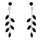 Black-Onyx-Australian-Kennedy-multiple-Stud-Black-925-Silver-Earring