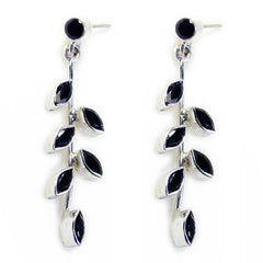 Black-Onyx-Australian-Kennedy-multiple-Stud-Black-925-Silver-Earring