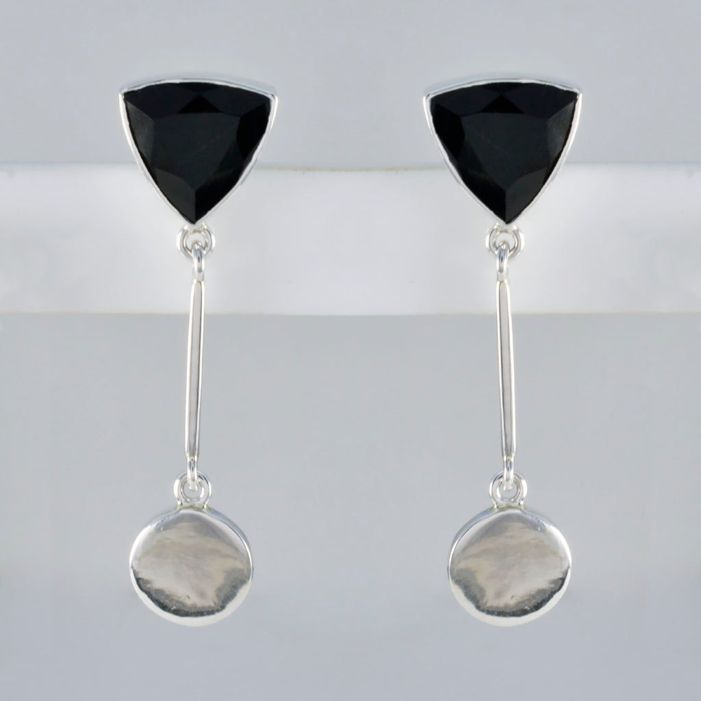 Black-Onyx-African-Lili-multiple-Stud-Black-925-Sterling-Silver-Earring