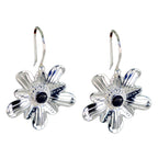 Black-Onyx-Russian-Lily-Solitaire-Dangle-Black-Sterling-Silver-Earring