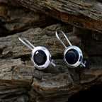Black-Onyx-American-Audrey-Solitaire-Dangle-Black-925-Silver-Earring