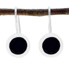 Black-Onyx-American-Audrey-Solitaire-Dangle-Black-925-Silver-Earring