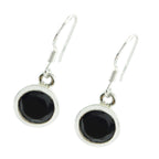 Black-Onyx-Moroccan-Lucia-Solitaire-Dangle-Black-Silver-Earring