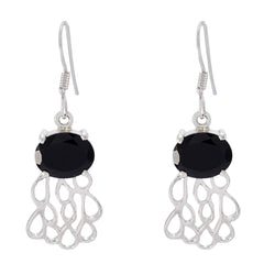 Black-Onyx-Egyptian-Lucy-Solitaire-Dangle-Black-925-Sterling-Silver-Earring