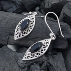 Black-Onyx-American-Luna-Solitaire-Dangle-Black-925-Sterling-Silver-Earring