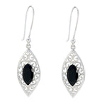 Black-Onyx-American-Luna-Solitaire-Dangle-Black-925-Sterling-Silver-Earring