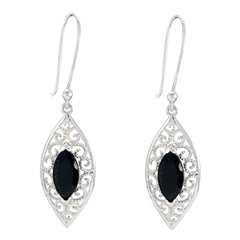 Black-Onyx-American-Luna-Solitaire-Dangle-Black-925-Sterling-Silver-Earring
