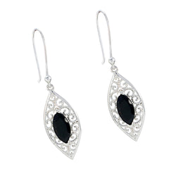 Black-Onyx-American-Luna-Solitaire-Dangle-Black-925-Sterling-Silver-Earring
