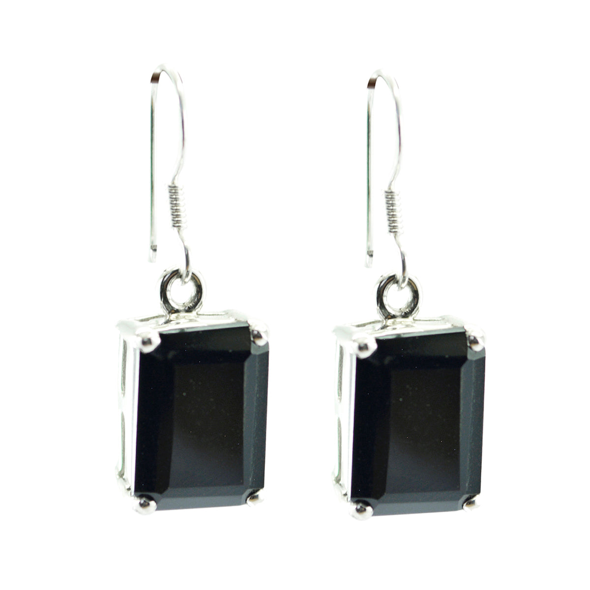 Black-Onyx-Japanese-Mathilde-Solitaire-Dangle-Black-925-Silver-Earring