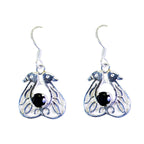 Black-Onyx-Turkish-Maya-Solitaire-Dangle-Black-925-Silver-Earring