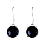 Black-Onyx-Italian-Mia-Solitaire-Dangle-Black-Sterling-Silver-Earring